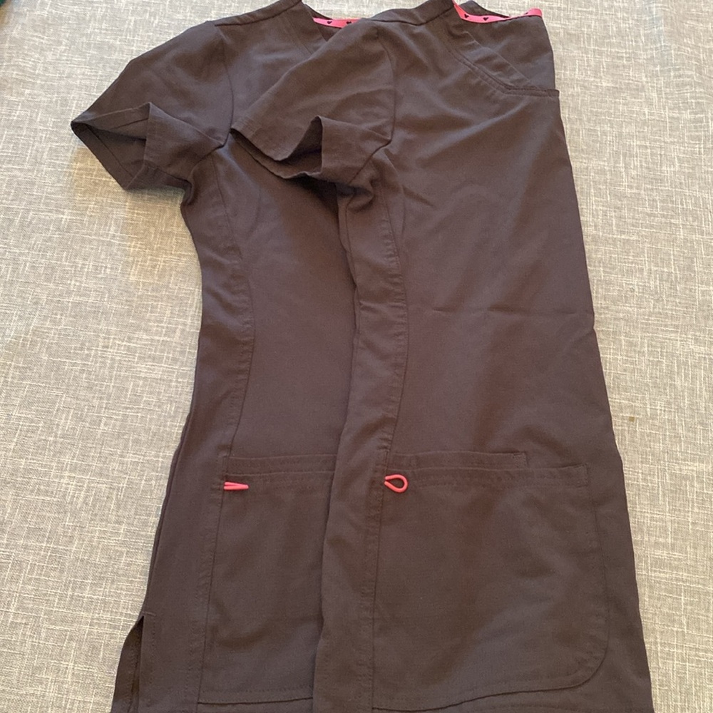 Heartsoul Grey Scrub Tops *bundle of 2*